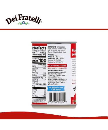 Dei Fratelli Tomato Soup - Gluten Free & All Natural - 5th Generation Recipe - 10.75 oz. cans, 12 Pack - Buy Online on GoSupps.com