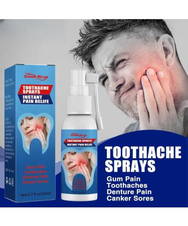 Toothache Relieving Spray Tooth Pain Relief Instant Teeth Treatment Relief Toothache Sprays Rapid Relief Dental Spray Toothache Muscle Pain Sprays Remedies Teeth & Gums Spray Oral Care Spray - Buy Online on GoSupps.com