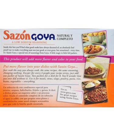  Sazon Goya Saz n Low Sodium Seasoning - No Salt Added - 3.52 Oz (20 Packets) - Flavor Explosion Without the Sodium! Authentic Latin American Flavors in Every Box - Spanish Seasons - Econo Pak + Bonus PaLiSoL CREATiONS Sticker! Perfect for Cooking with Le - Buy Online on GoSupps.com
