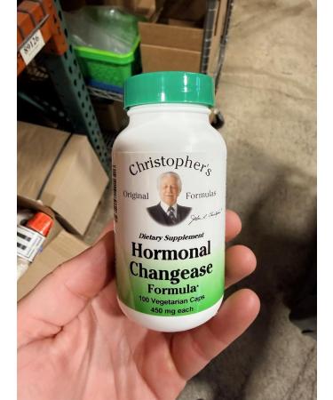 Christopher's Original Formulas Hormonal Changease Formula 450 mg 100 Vegetarian Capsules Herbal Menopause Support - Buy Online on GoSupps.com