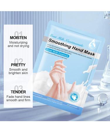 Shefave Moisturising Gloves Hand Mask - 3 Pairs for Dry Hands Repair & Anti-Aging with Goat Milk Essence - Buy Online on GoSupps.com