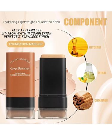 Flawless Eraser Foundation Stick Korea Flawless Eraser Foundation Stick Hydrating Lightweight Foundation Stick with Brush Cosmetics Foundation Stick for Mature Skin Travel Size Makeup (Nature #) Nature 5 g (Pack of 4) - Buy Online on GoSupps.com