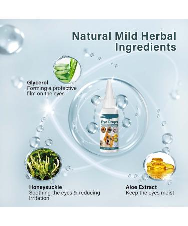 Vinsani Dog Eye Drops 30ml - Gentle Treatment for Eye Infections & Allergies, Relieve Red Eyes - Professional Eye Wash for Dogs - Buy Online on GoSupps.com