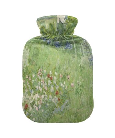 Van Gogh Daubigny's Garden Hot Water Bottle with Cover Soft Warm for Winter Bed Hand Neck and Shoulders 1 l