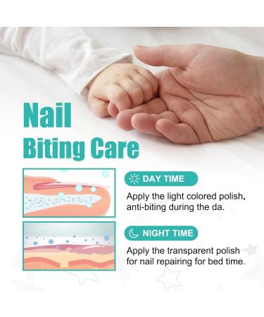 Anti Nail Biting Polish Double Head Stop and Grow Nail Biting Stop Nail Biting Nail Biting Prevention for adults anti nail biting polish Clear Nail Varnish Stop Biting Nails Nail Biter Stopper - Buy Online on GoSupps.com