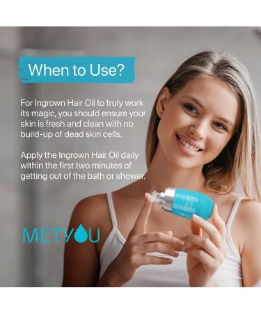 Ingrown Hair Treatment 50ml Natural Concentrated Oil - Premium Nourishing Solution for Razor Burns, Bumps, and Intimate Moisturizing - After Shave Oil for Soft, Smooth Skin - 1.7 Fl Oz - Buy Online on GoSupps.com