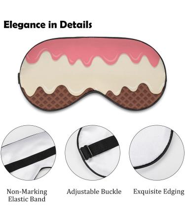 Soft Blackout Eye Mask for Sleeping - Adjustable Straps & Light Chocolate Cream Design for Women | Travel-Friendly No Pressure Eye Mask - Buy Online on GoSupps.com