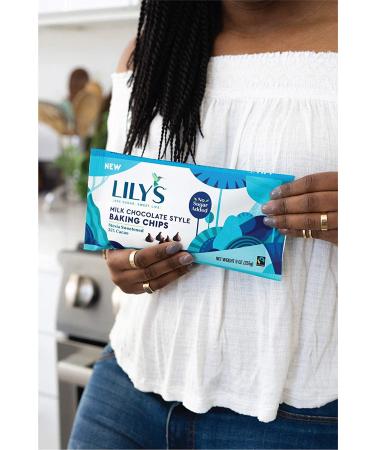 Lily's Sweets Milk Chocolate Style Baking Chips | Stevia Sweetened, Low-Carb, Keto Friendly | 32% Cocoa | Fair Trade, Gluten-Free & Non-GMO | 9 Oz 3 Pack - Buy Online on GoSupps.com
