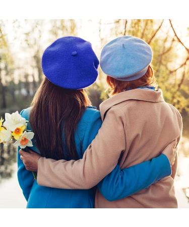 Elegant Women Wool Beret Hat - 15 Pieces Winter French Artist Beret Cap for Girls - Buy Online on GoSupps.com