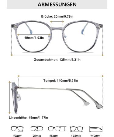 Buy Lanomi Blue Light Filter Glasses - Lightweight Round Anti-Blue Light Eyeglasses for Men & Women | Fashionably Stylish Gaming & Computer Glasses - Buy Online on GoSupps.com