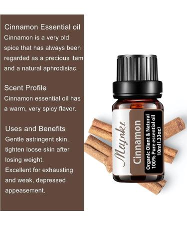 Miyuki Cinnamon Essential Oil 10ml | Pure Aromatherapy for Diffusers Cleaning & Yoga | Premium Quality International Shipping - Buy Online on GoSupps.com