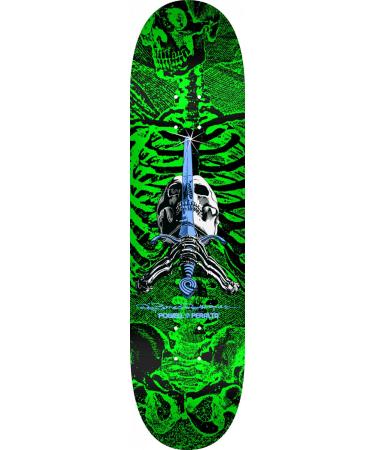 Powell Peralta Skull and Sword Skateboard Decks Green 8.0"