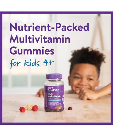 New Chapter Kids Multivitamin Gummies - Berry-Citrus 60ct | 50% Less Sugar | Vitamins C, D3, Zinc | Non-GMO & Gluten-Free - Buy Online on GoSupps.com