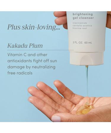 Brightening Gel Cleanser - Vitamin C & Niacinamide | 2 fl oz - Best Dark Spot Treatment for Radiant Skin - Buy Online on GoSupps.com