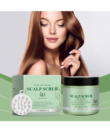 Rosemary Scalp Scrub Scalp Scrub Rosemary Scalp Exfoliator Scalp Exfoliator Hair Treatment Nourishing Hair Care With Scalp Massager - Buy Online on GoSupps.com