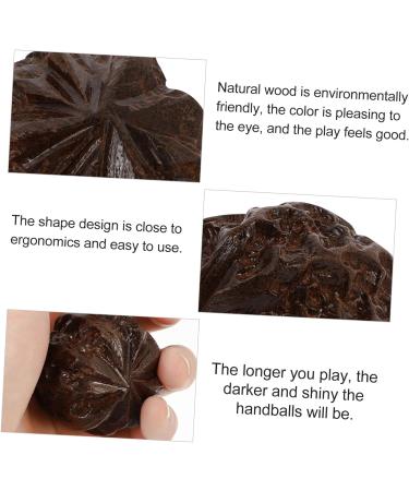 Tovinanna 12 Stk Health Ball - Acupuncture Massage Balls for Hand Therapy Wooden Baoding Balls Vietnamese Agar Wood Ideal for Relaxation & Stress Relief - Buy Online on GoSupps.com