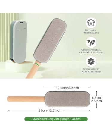 Ceblish Reusable Lint Brush for Animal Hair Remover | Cat & Pet Hair Cleaner | Easy to Clean Clothing Brush | Eco-Friendly Green Design - Buy Online on GoSupps.com