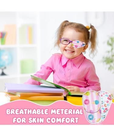 8 Pack Cartoon Eye Patches for Kids - Reusable Amblyopia Strabismus Eyewear for Girls - Buy Online on GoSupps.com