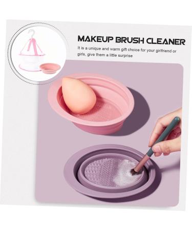DOITOOL 1 Set portable cleaner Cleaner detergent basket cleaning bowl portable makeup brush cleaner mat makeup cleaner drying rack Beauty egg brush hanging drying net Accessories - Buy Online on GoSupps.com