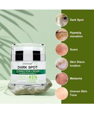 ENVISHA Dark Spot Remover Corrector for Face and Body Hyperpigmentation for Men and Women 1.7 Oz - Buy Online on GoSupps.com