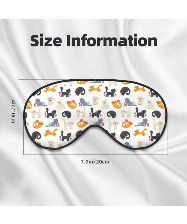 Cute Cats Sleep Mask | Double-Sided Soft Eye Covers for Sleeping | Adjustable & Perfect Shading to Reduce Eye Edema - Shop Now - Buy Online on GoSupps.com