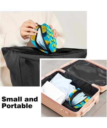 Guantierendiy Lemon Print Menstrual Cup Pouch & Tampon Bag - Color 12 | Portable Sanitary Napkin Storage & Nursing Pad Holder - Buy Online on GoSupps.com