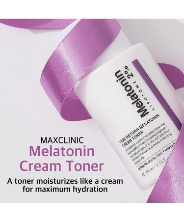 MAXCLINIC Time Return Melatonin Cream Toner - Overnight Moisturizer with Cherry Celery Water - Buy Online on GoSupps.com