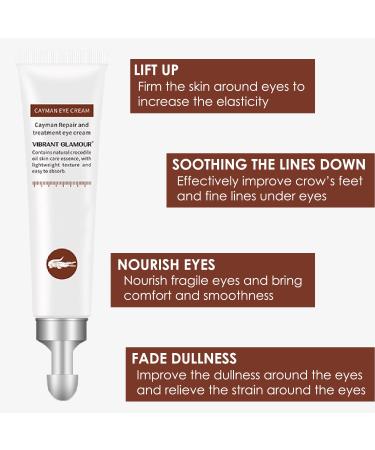 STCORPS7 Vibrant Glamour Silk Protein Eye Cream 20g - Anti-Wrinkle, Firming & Brightening Formula for Wrinkles, Fine Lines, Dark Circles, Puffiness & Bags - Buy Online on GoSupps.com