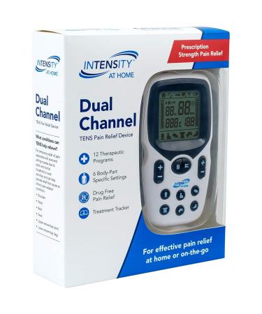 Intensity at Home TENS Unit Muscle Stimulator - Electric Pulse for Back, Neck & Body Pain Relief | Muscle Massager with Electro Stim for Effective Pain Management - Buy Online on GoSupps.com