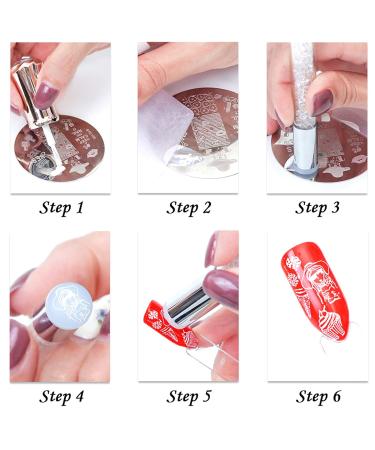 Nail Stamp Silicone French - Double-Headed Manicure Kit for Stunning Nail Art | Home Studio Essential - Buy Online on GoSupps.com