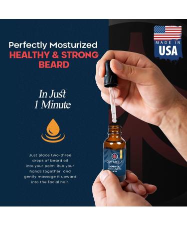 Premium Natural Beard Oil for Men | Vegan Moisturizer & Conditioner | Handcrafted Beard Care Products Made in USA - Buy Online on GoSupps.com