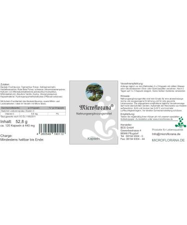 Buy Microflorana - 120 Vegan Capsules with Bifido & Lactobacilli | Probiotics for Gut Health - International Shipping Available - Buy Online on GoSupps.com