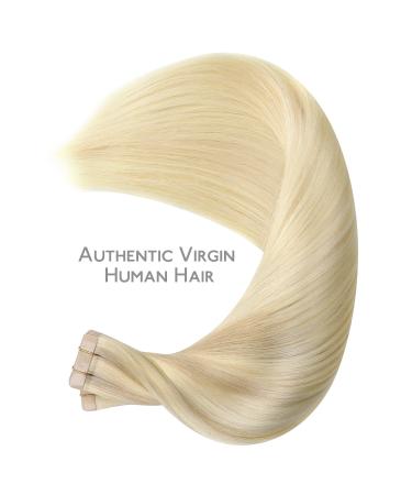 Real Hair Extensions Tape In - 40PCS 60G 25cm Ashblond to Goldblond & Platinum Blond - Salife Extensions - Buy Online on GoSupps.com