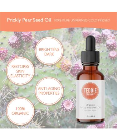 Cold-Pressed Virgin Organic Prickly Pear Cactus Seed Oil | Natural Skin Serum for Glowing Skin - Buy Online - Buy Online on GoSupps.com
