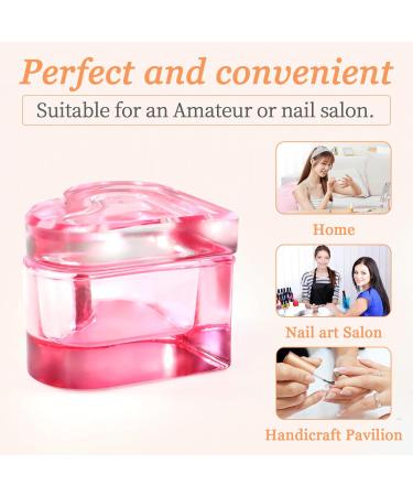 Dappen Dish for Monomer Acrylic Liquid Powder Nail Dappen Dish with Lid Glass Crystal Cup Monomer Holder Acetone Bowl for Nail Supplies Glassware Tools for Nail Salon or Home Use - Buy Online on GoSupps.com