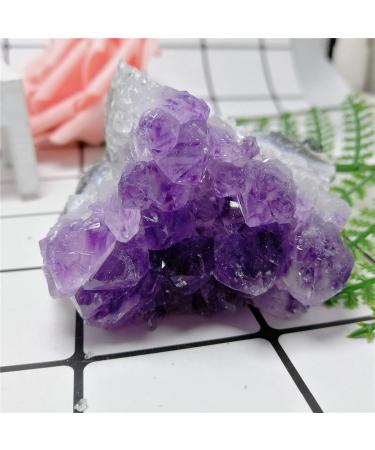 Natural Dream Amethyst Quartz Crystal Cluster Amethyst Geode Specimen Suitable for Home Garden Decor Crystal Cluster (Color : Amethyst Size : 100g) 100g Amethyst - Buy Online on GoSupps.com