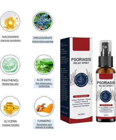 TGMALL 2023 Psoriasis Treatment Spray & Soothing Ointment - Skin Cleansing Relief (3pcs) - Buy Online on GoSupps.com