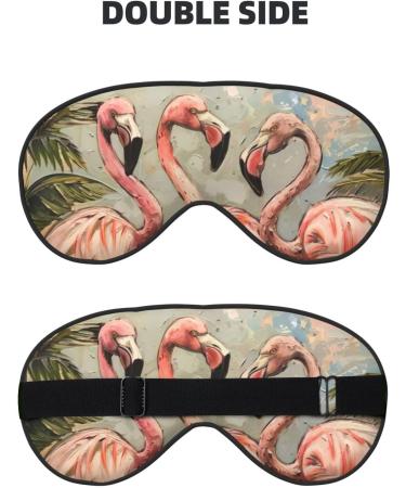 Buy Four Flamingos Sleep Mask | Adjustable Breathable & Fashionable Eye Mask for Ultimate Comfort International Shipping Available - Buy Online on GoSupps.com