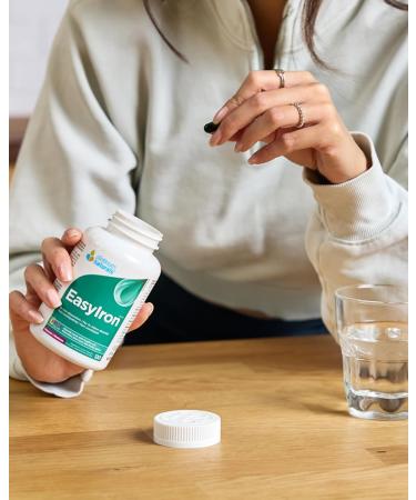 Platinum Naturals - EasyIron Extra Strength Capsules 60 Vegan Liquid Caps - Enhanced Red Blood Cell Formation Gentle on the Stomach - Iron Bisglycinate with B6 & B12 Vitamins Ideal for Men & Women - Buy Online on GoSupps.com