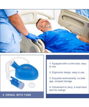 ICEMOB Pee Bottle for Men with 1.6M Hose Portable Urinals for Men Mens Urine Bottles Spill Proof for Beds Wheelchair Car Travel Reusable 2000Ml Create The Perfect Experience for You - Buy Online on GoSupps.com