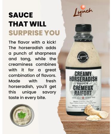 Lynch Foods Limited Lynch Creamy Horseradish Sauce - 375 ML - Buy Online on GoSupps.com