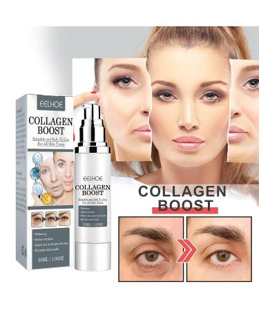 EELHOE Collagen Boost Anti-Aging Serum & Cream Set for Women with Hyaluronic Acid - Buy Online on GoSupps.com