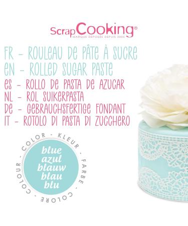 Buy Scrapcooking Rollfondant Himmelblau 36 cm - 430g Fondant for Cakes Birthdays & Parties - Perfect Light Blue Ceiling Decoration - Buy Online on GoSupps.com