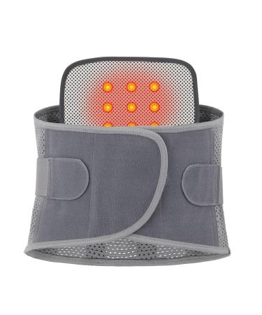 Back support decompression belts for lumbar spine sporty security breathable waist support belts to relieve pain in the lower back scoliosis herniated disc (color: l gray