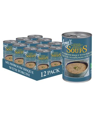 Amy s Kitchen Organic Mushroom Bisque with Porcini Gluten-Free Soy-Free Tree Nut-Free Kosher 12-pack (398ml per can)