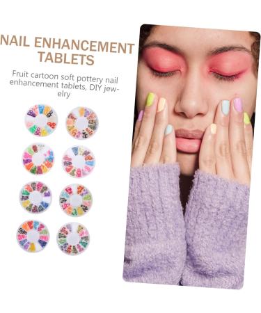 Mipcase 8 Boxes Soft Pottery Diy Fruit Slices for Nail Art Fruit Nail Art Slice Scrapbooking Embellishment Craft Making Patch Nail Jewels Decor Assorted Food Play Polymer Clay 3d - Buy Online on GoSupps.com
