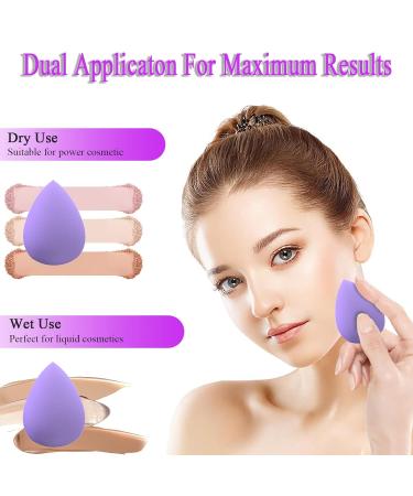 Silicone Double-sided Breathable Beauty Blender Holder - Purple | Shatterproof Makeup Sponge Case | Travel Essentials for Women - Buy Online on GoSupps.com