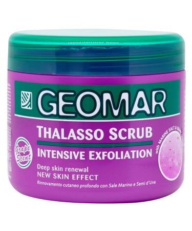 Geomar |Thalasso intensive peeling deep peeling skin renewal new skin effect with sea salt grape seeds and trace elements from the Dead Sea made in Italy 600 g
