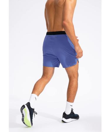 Pinkbomb Men's 5 Inch Running Shorts - Lightweight Quick Dry Athletic Shorts for Gym & Soccer - Blue (Small) - Buy Online on GoSupps.com