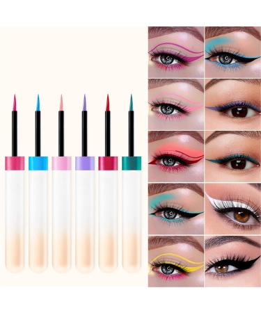 Makeup Forever Eyeliner Pencil - Party Art Brown & Dark Brown Styles - Long Lasting Colorful Liquid Eyeliner - Angled Brush Included - 3.5ml - Light Blue - Buy Online on GoSupps.com